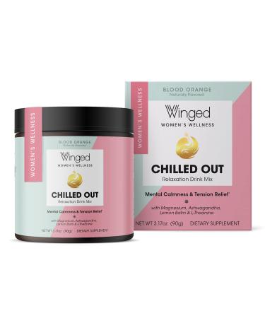 Winged Chilled Out | A Natural Calm Powder | Blood Orange Flavor (30 Servings) Non-GMO
