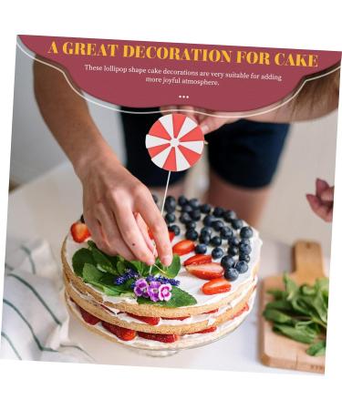 Alipis 72 Pcs Lollipop Plugin Fake Lollipop Candy Themed Hamster Carrier Foam Birthday Cake Child Dessert - Buy Online on GoSupps.com