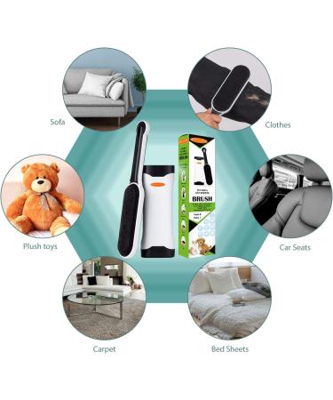 Lint Remover Pet Hair - Reusable Dog Hair My Pet Hair Remover Brush for Clothes Sturdy Handle Dog Hair Furniture Remover with Self-Cleaning Base (Upgrade Version Black) Upgrade Design Black - Buy Online on GoSupps.com