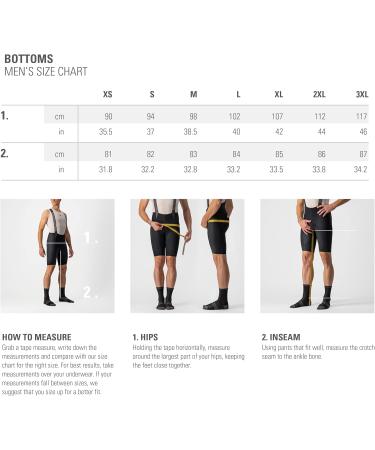 CASTELLI Mens Competizione Bibshorts Premium Black-White Cycling Shorts for Optimal Performance | International Shipping Available - Buy Online on GoSupps.com