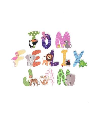 Wooden Alphabet Letters Set for Children's Room | A-Z Door Letters | Educational Name Tags & Toys | Perfect Gift for Kids - Buy Online on GoSupps.com