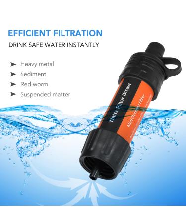 Buy Aomiun Portable Water Filter for Outdoor Survival | Camping Hiking & Emergency Water Filtration System - Army Green - Buy Online on GoSupps.com