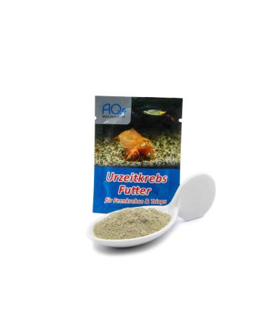 AQ4Aquaristik Food for prehistoric crabs (triops fairy crabs artemia) - with instructions - rearing feed for nauplias with chlorella algae vegetable and animal components minerals 5 g