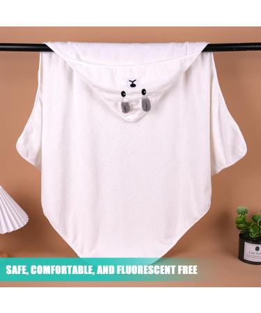 Funmo 3pcs Hooded Baby Towels | Soft Super Absorbent Bath Towels with Cute Patterns | Ideal for Newborns to 5 Years 80x80 cm - Buy Online on GoSupps.com