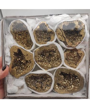 1pcs Natural Crystal Agate cave Plated Specimen Reiki Stone ERTEYIN - Buy Online on GoSupps.com