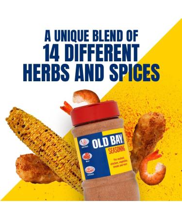 McCormick Old Bay Seasoning 280g Jar - Zesty Blend for Meat, Poultry & Seafood - Buy Online on GoSupps.com