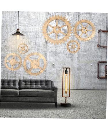 ABOOFAN 1pc Gear Ornament Pendant Bar Hanging Ornament Art Craft Wall Decor Cafe Hanging Ornament Golden 32X32CM - Buy Online on GoSupps.com