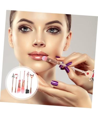 minkissy 7 Setting Powder Brush Concealer Brush Synthetic Kit Makeup Starter Brush Santa Accessories Cosmetic Tools Beauty Brush Christmas Mini Brush Face Brush Elder Make up - Buy Online on GoSupps.com