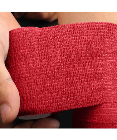 Sports Tape for Athletes - Non-Sticky Easy to Tear First Aid Injury Wrap for Fingers Ankles and Wrists - 1.97in x 14.75ft - Red - Buy Online on GoSupps.com