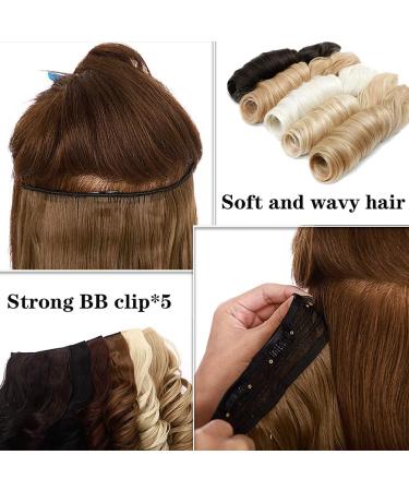 S-noilite Fashion 26 Inch Half Full Head Clip-in Hair Extensions Ash Blonde & Bleach Blonde - Buy Online on GoSupps.com