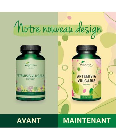 Sagewort Vegavero | High Dosage: 600 mg Artemisia Vulgaris Extract per Capsule | No Additives | 180 Capsules (6 Months) | VEGAN - Buy Online on GoSupps.com