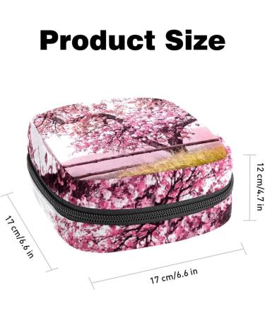 Blossom Tree Spring Flowers Portable Sanitary Napkin Storage Bag | Period Accessories for Women & Teenage Girls | Menstrual Cup & Document Holder - Buy Online on GoSupps.com