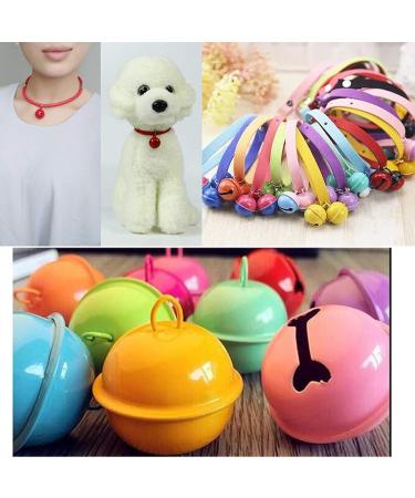 100 Pack 14mm Colorful Christmas Jingle Bells - Small Mini Bells for Holiday Home Decoration, DIY Crafts, Bracelet, Key Chain, Pets Collar - Buy Online on GoSupps.com