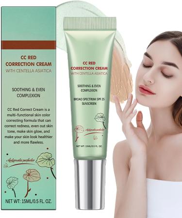 Skin color correction cream facial skin correction cream 15 ml color correction nourishing face cream dryness prevention nongreasy cream green - Buy Online on GoSupps.com