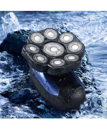 Buy 6 in 1 Electric Head Shaver for Men - 9D Floating Waterproof Razor & USB Charging Trimmer Kits - Buy Online on GoSupps.com