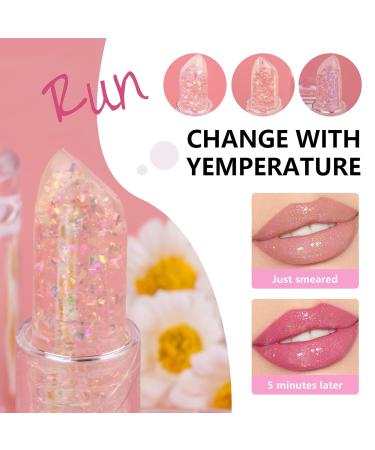 Glitter Confetti Lip Balm Set - Color Changing Moisturizing Lipstick & Tinted Balm - Hydrating & Plumping 3PCS - Buy Online on GoSupps.com