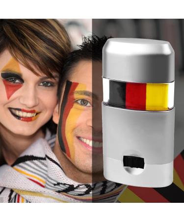  Xinhuju Flag Face Paint Stick | Yellow Red Black Stick Paint | Makeup Stick Pastel Face Paints Black Eye for Softball Players for tru - Buy Online on GoSupps.com