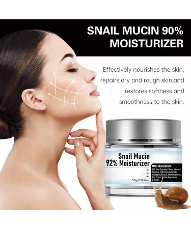 Snail Mucin 92% Moisturizer - Hydrating Face Gel Cream for Dry & Sensitive Skin - Advanced All-in-One Repair Cream - Buy Online on GoSupps.com