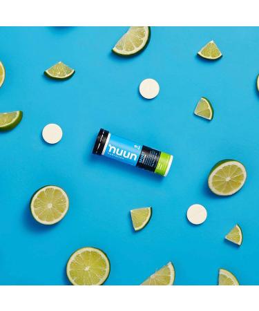 Nuun Sport + Caffeine: Fresh Lime Electrolyte Drink Tablets (3 Tubes of 10 Tabs)3 - Buy Online on GoSupps.com
