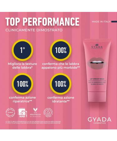  GYADA COSMETICS GYADA COSMETICS Moisturizing and Nourishing Lip Mask with Softening Action for Soft Lips with Shea Butter and Almond Oil 20 ml - Buy Online on GoSupps.com