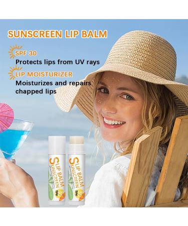 SPF Lip Balm Hydrating Lip Sunblock for Protects | Lip Sunblock with Sun Protection Travel Size Sunscreen for Lips that Protects Soothes and Moisturizes #3 Watermelon Flavor - Buy Online on GoSupps.com