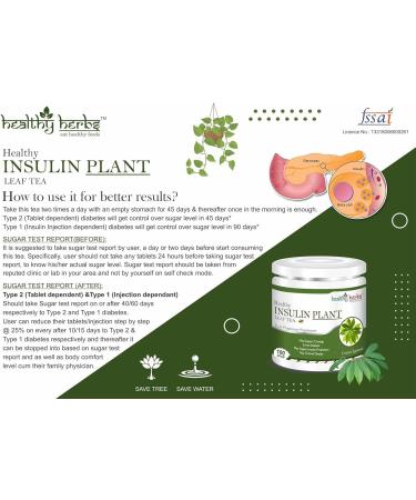 Nutranix ads Insulin Plant Leaf Tea (Costus Igneus) - Blood Sugar Support - Pack of 100g Pure Insulin Plant Powder - Buy Online on GoSupps.com