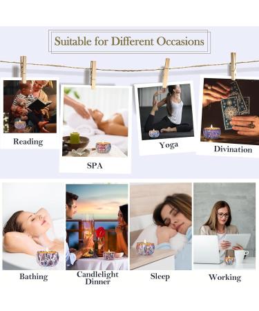 Fragrance Candlestick Set for Women - Aromatherapy Soy Wax Candles with Greeting Card | 160 Hours Burn Time | Perfect Gifts for Birthday Valentine's Day Mother's Day Yoga & More - 8 Colors Available - Buy Online on GoSupps.com