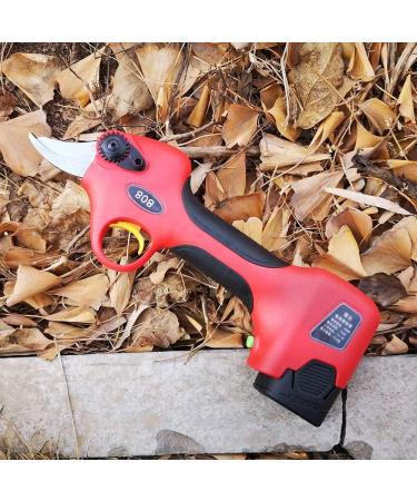 Electric Pruning Shears Garden 25Mm Branch Cutter Electric Cordless with 2 Rechargeable Lithium Battery Garden Fruit Tree Bushes Trimmer Small Gift - Buy Online on GoSupps.com