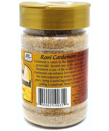 Rani Cardamom Ground Powder 3oz PET Jar - All Natural, Gluten Friendly, Vegan - NON-GMO - No Salt, Fillers, or Color Added - Indian Spice | Pack of 1 - Buy Online on GoSupps.com