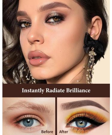 Dual-Ended Angled Eyebrow Brush - Define Eyebrows & Eyeliner with Spoolie - D108 | International Shipping Available - Buy Online on GoSupps.com