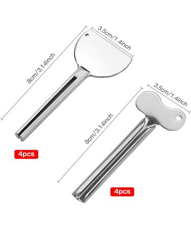 8-Piece Metal Toothpaste Squeezer Set | Stainless Steel Tube Squeezer | Bathroom Essential for Easy Toothpaste Use - Buy Online on GoSupps.com