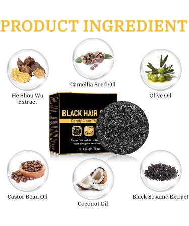  Zankie Grey Hair Reverse Bar Natural Soap to Remove Grey Hair | Grey Reverse Shampoo Bar | Men's White Hair Covering Shampoo Bar Lightening Shampoo Bar | - Buy Online on GoSupps.com