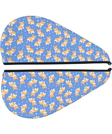 Buy Kawaii Corgi Hair Towel Wrap Quick Drying Hair Turban with Button Perfect for Fast Hair Drying | International Shipping Available - Buy Online on GoSupps.com