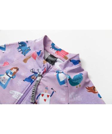 BONVERANO Baby Girls Long-Sleeve One Piece Swimsuit | UPF 50+ Sun Protection | 3-6 Months - Buy Online on GoSupps.com
