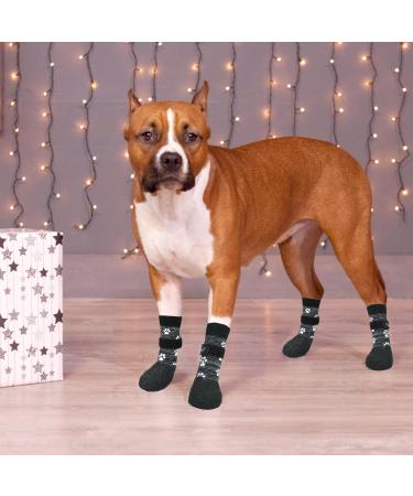 Cooltail Non-Slip Dog Socks | Waterproof Dog Shoes for Outdoor & Hardwood Floor Protection - Large Dark Gray - Buy Online on GoSupps.com