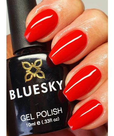 Bluesky Gel Nail Polish Festive Red Dc26 10 ml (Requires Drying Under UV LED Lamp) Festive Red 10 ml (Pack of 1)