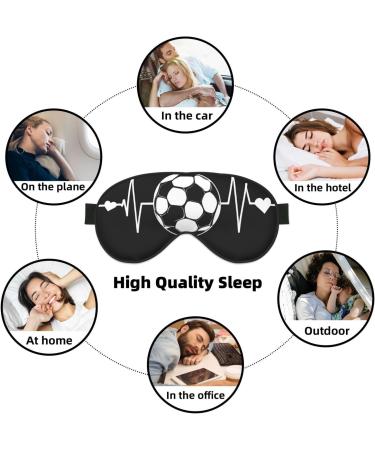 Sleep Mask Eye for Men & Women - Soft Reusable Blackout Masks for Travel Better Sleep & Soccer Lovers - Perfect Gifts - Buy Online on GoSupps.com