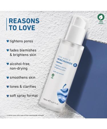 3% Nia cinamide tonic with rice water | Vitamin B3 with Japanese fermented rice water | For clear flawless radiant and hydrated skin | Refines and tightens pores | - Buy Online on GoSupps.com
