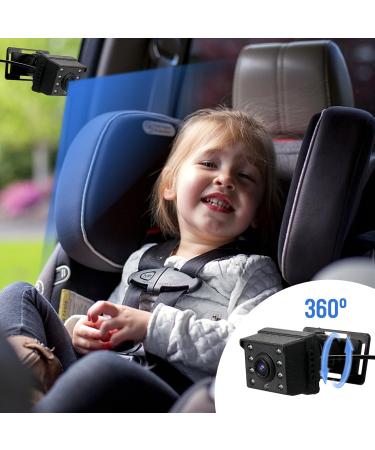 Mulcort Baby Car Mirror 1080P Baby Monitor with Camera and 4.3'' IPS Screen - Night Vision & Wide View Angle for Infants, Kids, Pets - Buy Online on GoSupps.com