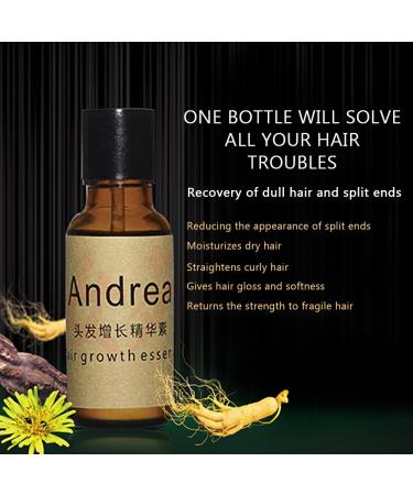 Andrea Hair Growth Essence - Stop Hair Loss Treatment with Ginger & Ginseng - 20ml - Buy Online on GoSupps.com
