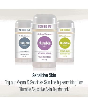Humble All Natural Deodorant | Aluminum and Paraben Free | Cruelty Free Men's and Women's Deodorant | Palo Santo and Frankincense | 2.5 Ounce - Buy Online on GoSupps.com