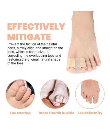 Bunion Corrector Toe Separators - 12 Pack Breathable Gel with 2 Loops for Women and Men - Overlapping Toes Straightener - Size L - Buy Online on GoSupps.com