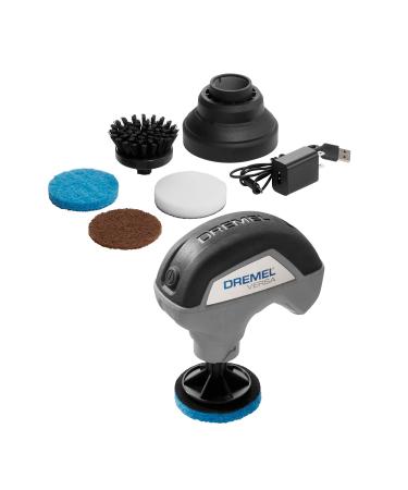 Dremel Versa Cleaning Tool- Grout Brush- Bathroom Shower Scrub- Kitchen & Bathtub Cleaner- Power Scrubber for Tile, Pans, Stoves, Tubs, Sinks Auto, & Grills- PC10-02 Versa Kit
