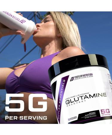 Cutler Essentials 100% Pure L-Glutamine for Enhanced Recovery Lean Muscle Support and Improved Protein Synthesis | Unflavored 60 Servings - Buy Online on GoSupps.com