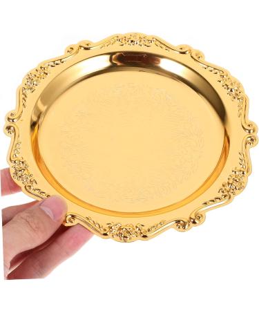 Alipis Iron Cake Pan Jewelry Tray Decor Bread Tray Ring Dish Tray Fruit Tray Platter Snack Storage Rack - Buy Online on GoSupps.com