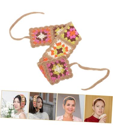 Yardenfun Crocheted Scarf Crochet Headbands Women Hair Accessories Hair Bandanas for Women Hair Scarf Headband Crochet Bandana for Women Handkerchief Headbands for Women Nurse Headbands - Buy Online on GoSupps.com