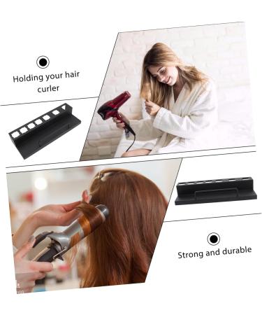 MUSISALY Curling Iron Rack Curler Wall Rack Hair Curler Rack Hair Curler Holder Stainless Steel Black - Buy Online on GoSupps.com