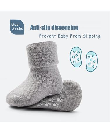 Non Slip Baby Winter Socks with Grips 6 Pairs 12-24 Months | Moon Tree Baby - Buy Online on GoSupps.com