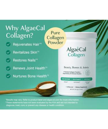 ALGAECAL Bone Builder & Collagen Bundle Clinically-Supported Collagen with Verisol Fortibone Fortigel + Plant-Based Calcium Strontium D3 K2 Magnesium & 16 Nutrients for Beauty & Bone Health - Buy Online on GoSupps.com