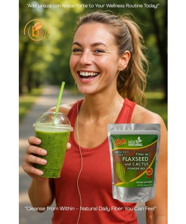 Linaza con Nopal Forte 8 oz 100% Natural Flaxseed & Nopal Cactus Powder Fiber-Rich Digestive Support Ground Blend Dietary Supplement Vegan & Non-GMO 8 Ounce (Pack of 1) - Buy Online on GoSupps.com